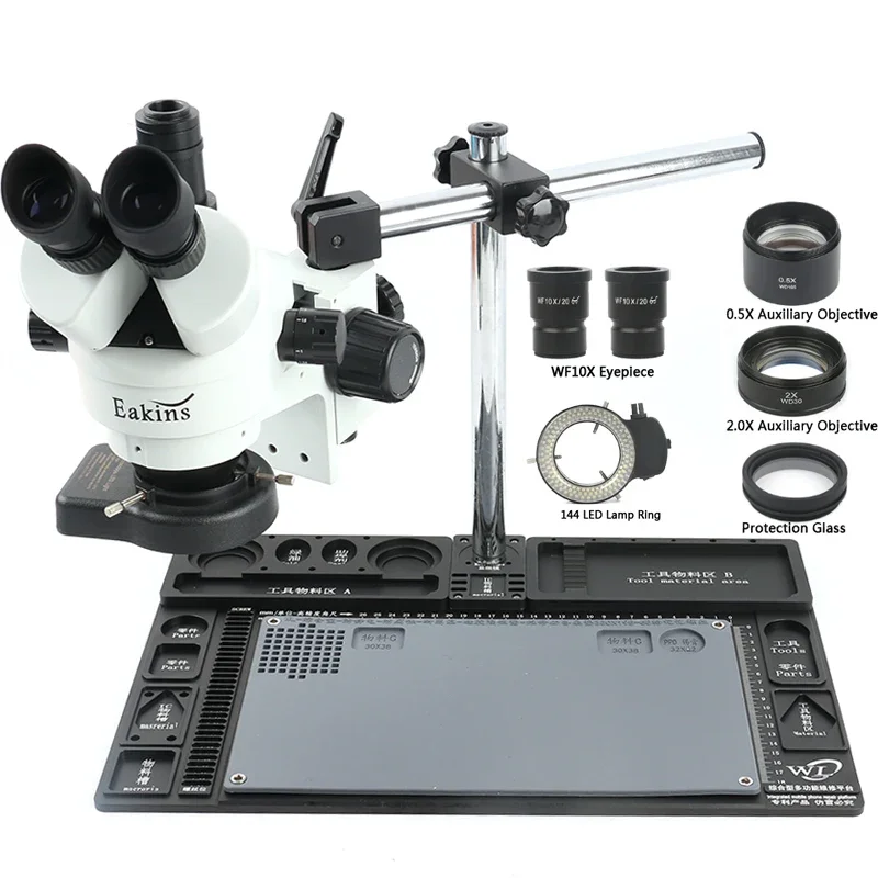 대형 다기능 알루미늄 합금 스테레오 현미경 3.5배 - - Stereo Trinocular Microscope Pcb 리뷰 및 가격