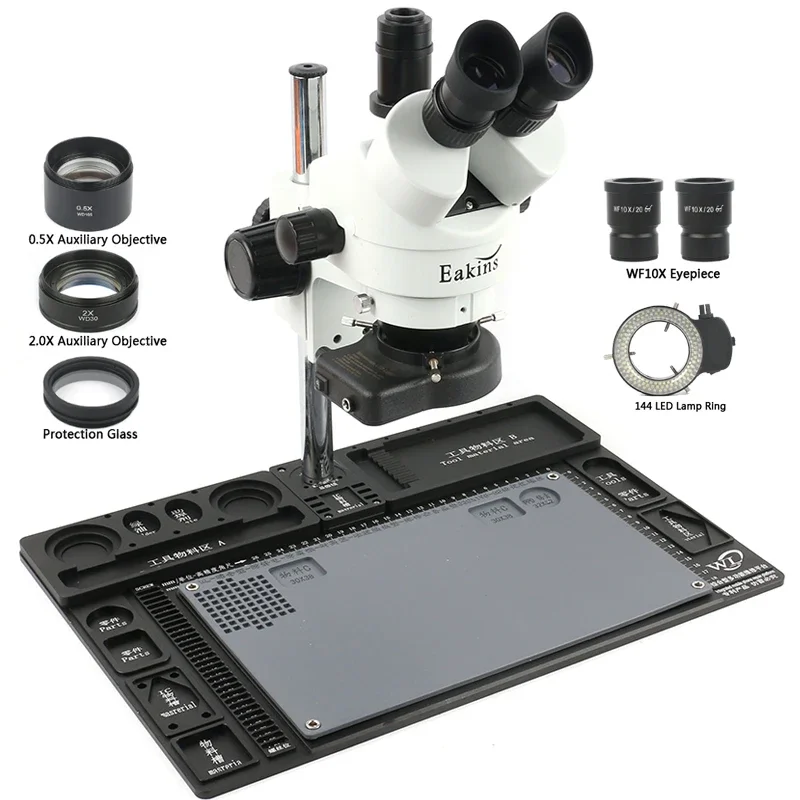 대형 다기능 알루미늄 합금 스테레오 현미경 3.5배 - - Stereo Trinocular Microscope Pcb 리뷰 및 가격