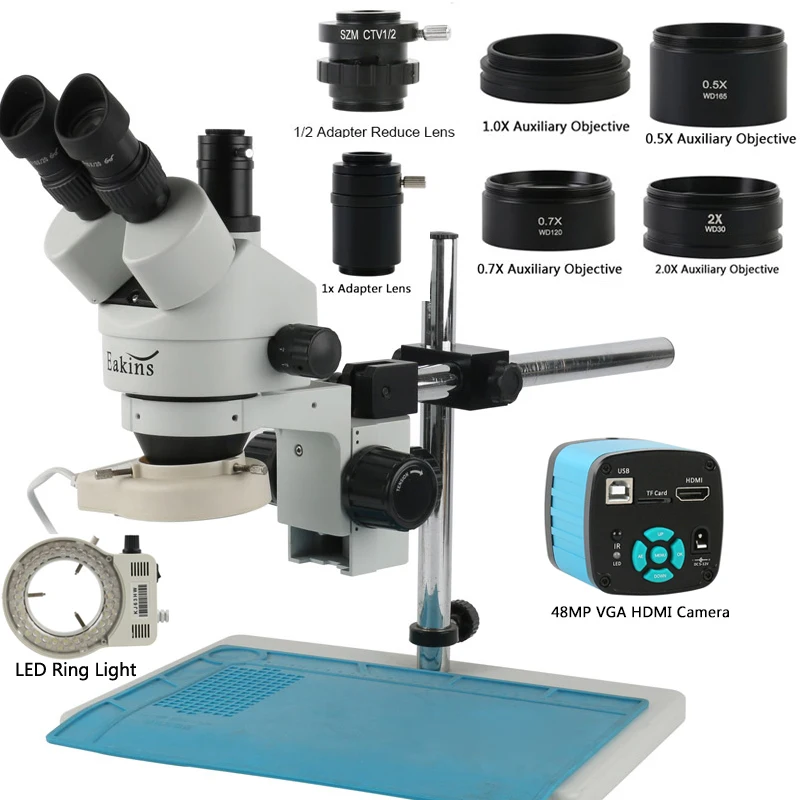 48MP 4K HDMI USB 비디오 C 마운트 카메라 - Stereo Trinocular Microscope Pcb 리뷰 및 가격