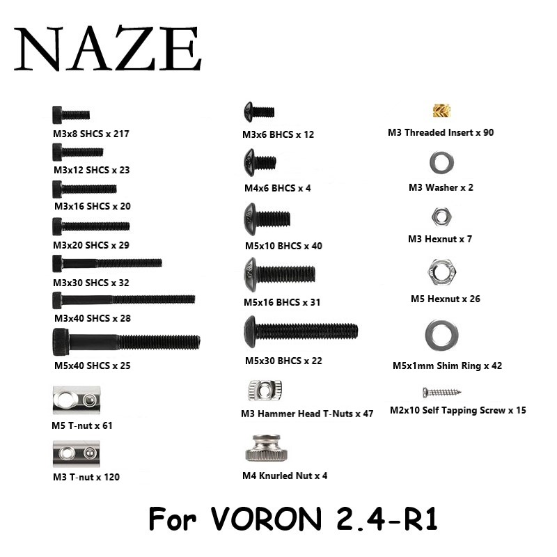 NAZE Voron2.4 3D 프린터 풀 키트, DIY - Voron 2.4 R2 Kit 리뷰 및 가격